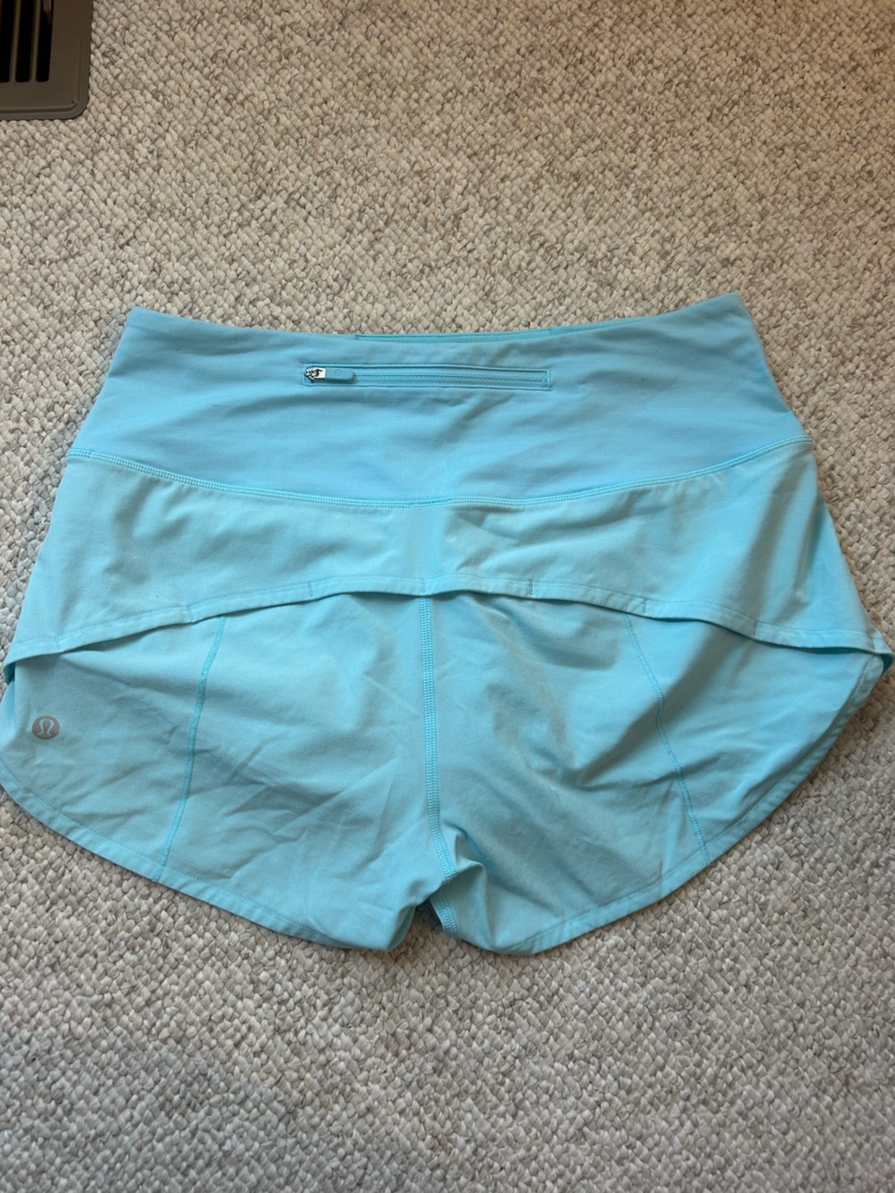 lululemon athletica Aqua Blue Athletic Skort with Built-In Shorts